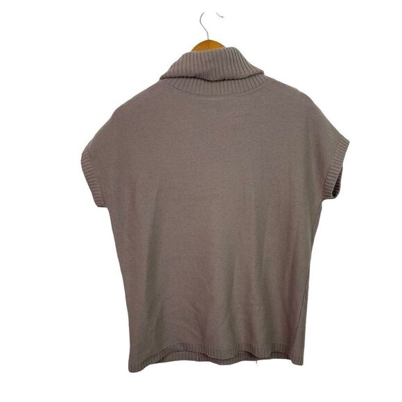 Lafayette 148 Women’s Wool Fringe Cowl Neck Short Sleeve Sweater Size P (0-2) - Picture 6 of 7
